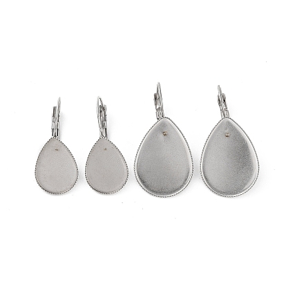 304 из нержавеющей стали выводы Leverback серьги, слеза