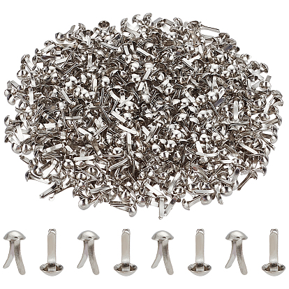 1000шт железные штифты, скрапбукинга, Фотоальбом, украшение свадебных принадлежностей, детские куклы, бумажные карточки diy