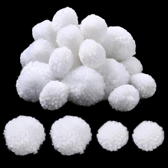 24 шт. 2 стили шерстяной мягкий помпон, для шапок обувь шарфы подвески на сумку аксессуары