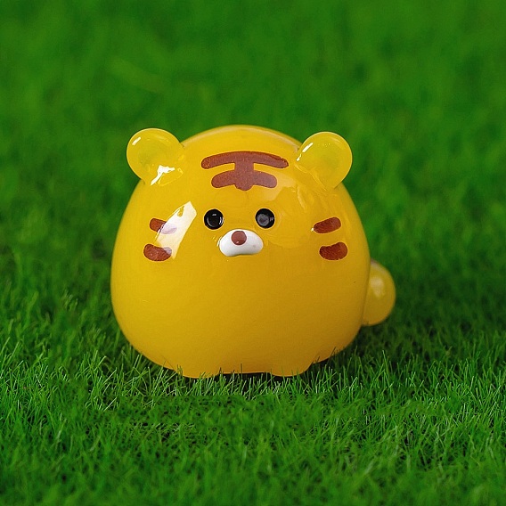 Милые фигурки животных из смолы, микропейзаж украшение домашнего рабочего стола