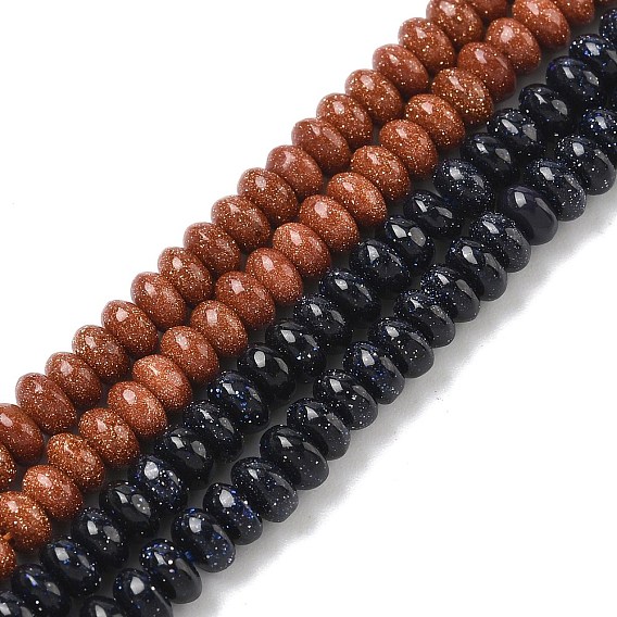 Синтетические голдстоуновские бисер пряди, рондель