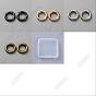 24Pcs 4 Colors Alloy Spring Gate Rings, Ring