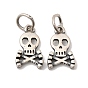925 Подвески в виде черепов из стерлингового серебра на Хэллоуин, с печатью 925