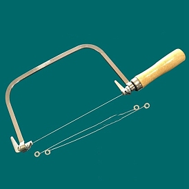 Coupe-fil de fer scie couteau de coupe, avec fil à trancher en acier inoxydable et manche en bois, pour la fabrication de cire de bougie savon