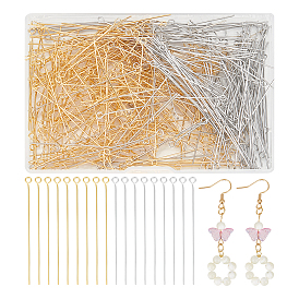 400 шт. 2 цвета 304 штифты из нержавеющей стали, для изготовления ювелирных изделий