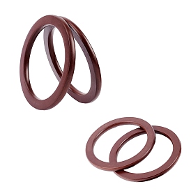 Wooden Round Shaped Handles Replacement, for Handmade Bag Handbags Purse Handles
