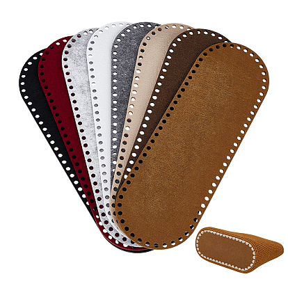 8шт 8 цвета фетровый формирователь дна сумки, овальные