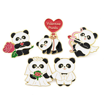 Эмалевые булавки на тему молодоженов, броши из сплава для одежды рюкзака