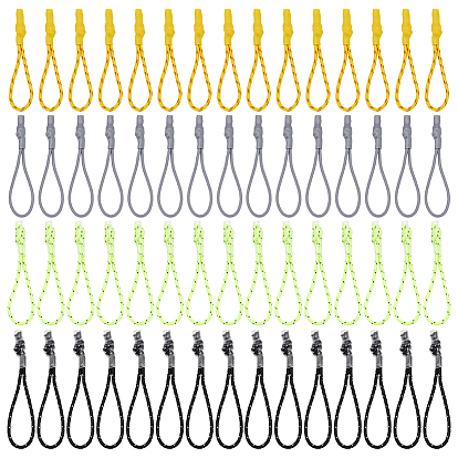 60шт. 4 варианты исполнения: термоусадочная трубка из пластика и полиэстера, тяговый тросик, замена бегунка молнии для рюкзаков, жакеты, багаж, кошельки, сумки, толстовка