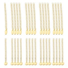 6 шт. 2 стиль 304 удлинитель цепи из нержавеющей стали, с застежкой омар коготь