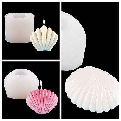 Силиконовые формы для свечей в форме раковины, для изготовления ароматических свечей