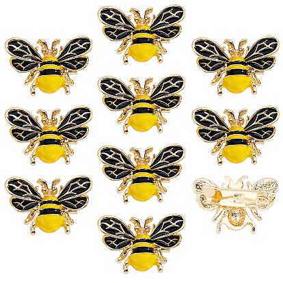 Pins aleación del esmalte, Pines de solapa de abejas para mochilas y ropa
