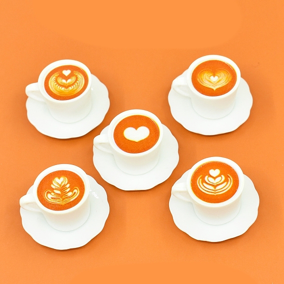 Миниатюрные украшения для кофейных чашек из смолы, аксессуары для домашнего кукольного домика с микро-ландшафтом, притворяясь опорными украшениями