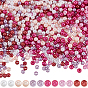 1200 шт 6 акриловые бусины в стиле имитация жемчуга, окрашенные, круглая бусина из перламутрового стекла с росписью для запекания, круглые