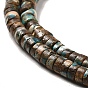 Synthetic Regalite/Imperial Jasper/Sea Sediment Jasper Beads Strands, Dyed, Disc, Heishi Beads