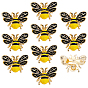 Alloy Enamel Pins, Bees Lapel Pins for Backpack Clothes