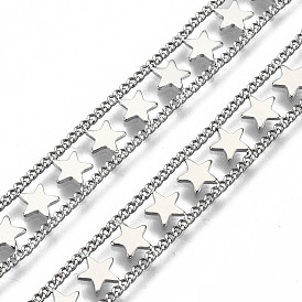 Латунные двухрядные бордюрные цепи, долговечный, звезда, несварные