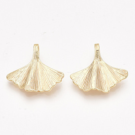 Brass Pendants, Nickel Free, Leaf