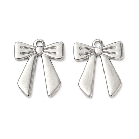 304 подвески из нержавеющей стали, очарование бантом, анти-тускнение