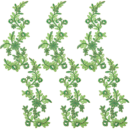 6Pcs Cloth Clothing Patches, Peony