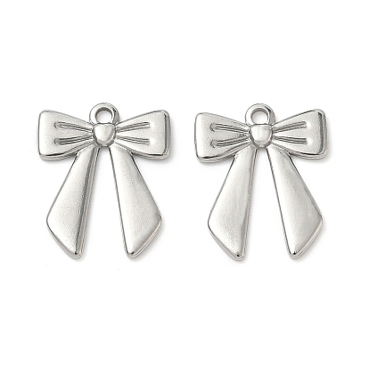304 подвески из нержавеющей стали, очарование бантом, анти-тускнение
