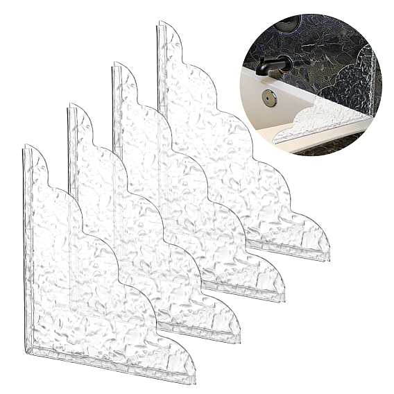 Acrylic Shower Water Guard, Triangle