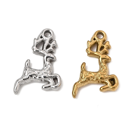 304 Stainless Steel Pendants, Deer Charms