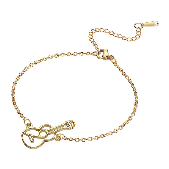 304 Stainless Steel Guitar Link Bracelet