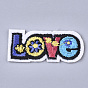 Computerized Embroidery Cloth Iron On Patches, Costume Accessories, Appliques, Word Love