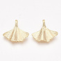 Brass Pendants, Nickel Free, Leaf