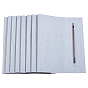 20Pcs Brocade Chinese Calligraphy Brush Water Writing Magic Cloth, Reusable Chinese Calligraphy Practice Scrolls, with 1Pc Calligraphy Brush Pen with Wood Handle