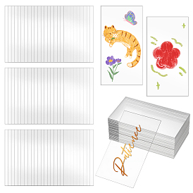 240шт. прозрачные акриловые пустые карточки для рассадки, прозрачные, прямоугольник/шестиугольник