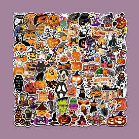100Pcs Halloween Stickers for Kids Teens Adults, Pumpkin Stickers Decals for Laptop Skateboard, Funny Party Stickers
