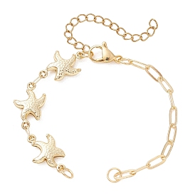 304 Изготовление браслета из цепочки в виде морской звезды из нержавеющей стали и цепочки из латунных скрепок