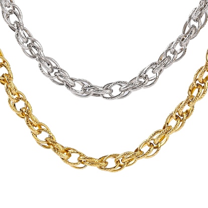 Модные ожерелья 304 из нержавеющей стальной трос цепи для мужчин, с карабин-лобстерами , 28 дюйм ~~ 30 дюйм (711 ~~ 762 мм) x 10 мм