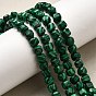 Синтетического малахита бисер нитей, граненый стол, вырезанный куб