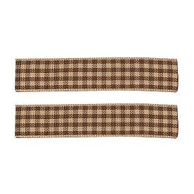 Polyester Grosgrain Ribbons, with Grid Pattern