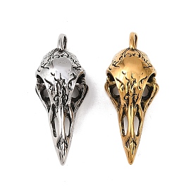 304 подвески из нержавеющей стали, череп ворона