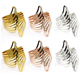 Hotel Simple Angel Wings Napkin Buckle Metal Napkin Ring Napkin Ring Gold Silver