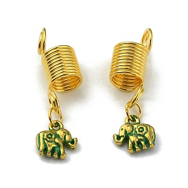 Alloy Dreadlocks Beads, Braiding Hair Pendants Decoration Clips, for Hair Styling