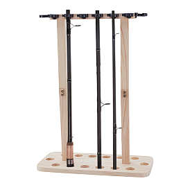 Деревянные подставки для удочек