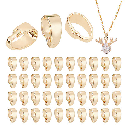 100шт. латунные защелки на дужках, овальные