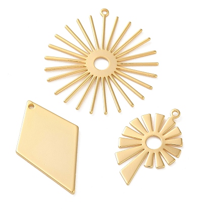 Латуни кулон, реальный 18 k позолоченный