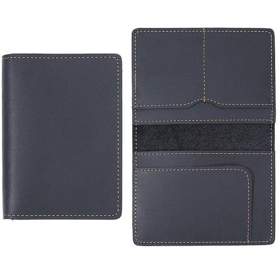 Étuis de protection pour passeport en cuir de vachette, rectangle