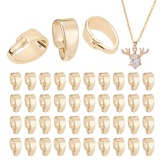 100шт. латунные защелки на дужках, овальные