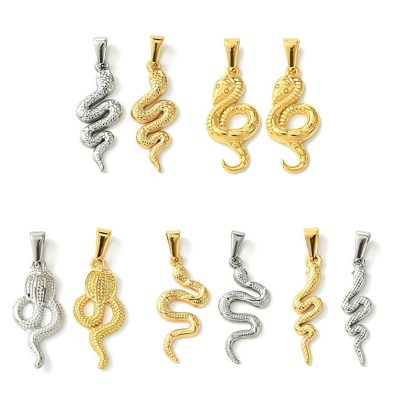 Вакуумное покрытие pvd 304 подвески из нержавеющей стали, змеиные чары