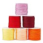 6 Rolls 6 Colors Braided Nylon Thread, Chinese Knotting Cord Beading Cord for Beading Jewelry Making