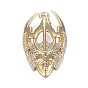 Brass Micro Clear Cubic Zirconia Pendants, Long-Lasting Plated
