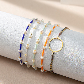 Delicate Miyuki Handmade Pearl Bracelet with Elegant Charm