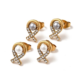 Рыбы 304 из нержавеющей стали серьги стержня, пластиковые бусины с 316 ушными шпильками из хирургической нержавеющей стали